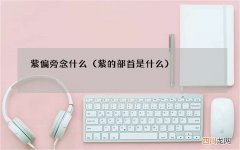 紫的部首是什么 紫偏旁念什么