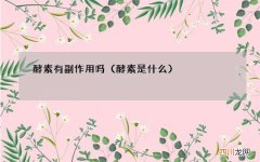 酵素是什么 酵素有副作用吗