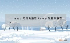 hop是什么意思 crawl是什么意思