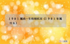 1981年属什么 1981属鸡一生婚姻状况