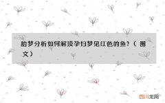 图文 胎梦分析 如何解读孕妇梦见红色的鱼？