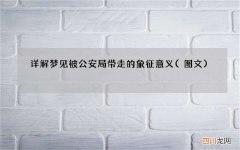 图文 详解梦见被公安局带走的象征意义