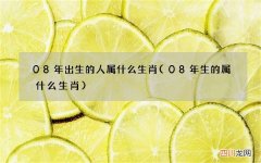 08年生的属什么生肖 08年出生的人属什么生肖