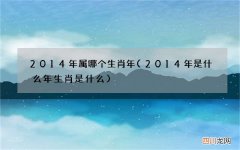 2014年是什么年生肖是什么 2014年属哪个生肖年