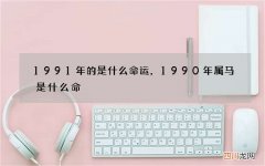 1991年的是什么命运，1990年属马是什么命