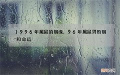 1996年属鼠的姻缘，96年属鼠男婚姻和命运