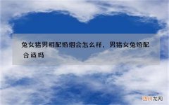 兔女猪男相配婚姻会怎么样，男猪女兔婚配合适吗