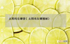 太阳线在哪图解 太阳线在哪里