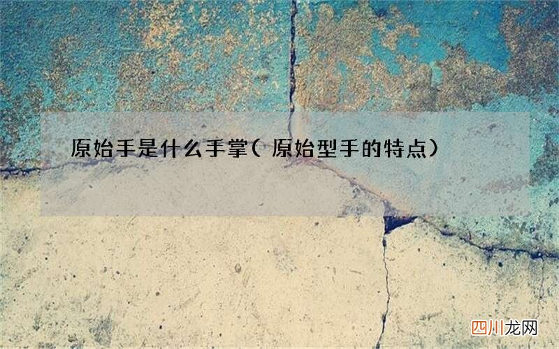原始型手的特点 原始手是什么手掌
