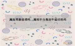 属兔男重感情吗，属相不合真的不能结婚吗