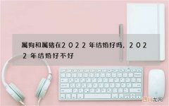 属狗和属猪在2022年结婚好吗，2022年结婚好不好