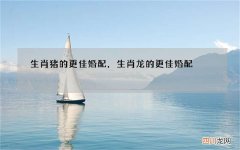 生肖猪的更佳婚配，生肖龙的更佳婚配