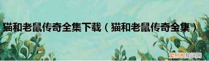 猫和老鼠传奇全集 猫和老鼠传奇全集下载