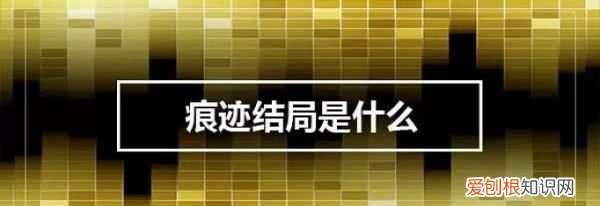 痕迹是哪部小说改编的，《痕迹》最后的大结局是什么意思