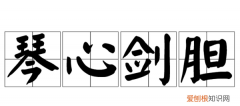 剑胆琴心形容什么人，剑胆琴心是什么意思