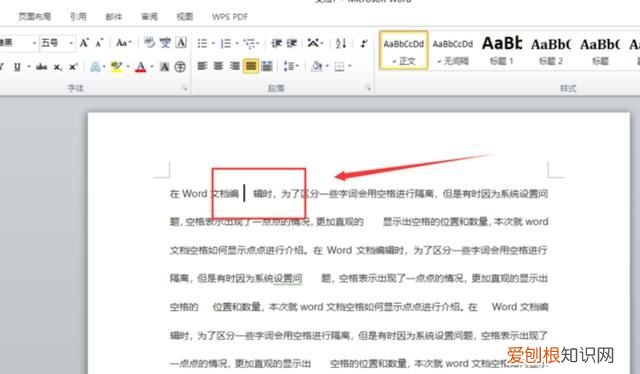 word文档中的空格应该如何显示