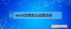 word文档咋修改页码，word文档怎么设置页码