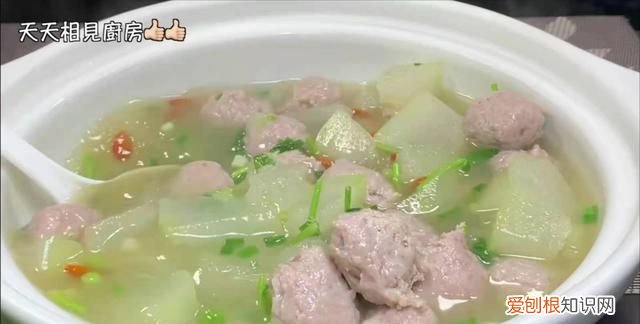 夏天不可错过的家常味冬瓜丸子汤,夏天来碗冬瓜丸子汤