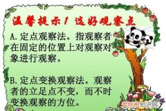 观察事物的方法有哪些