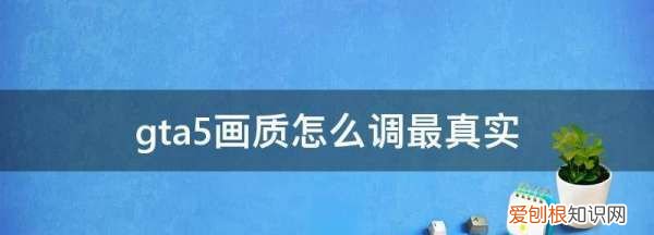gta5画质怎么调最好，gta5画质怎么调最真实