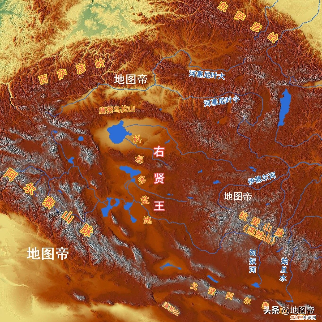 汉朝七国之乱，匈奴为何不趁机南下？ 七国地图