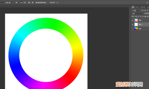 ps怎样调出色环工具，ps颜色面板怎么调成一大块的