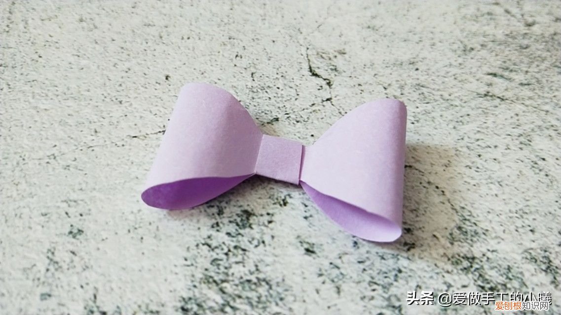简单蝴蝶结折纸教程 怎么折蝴蝶结