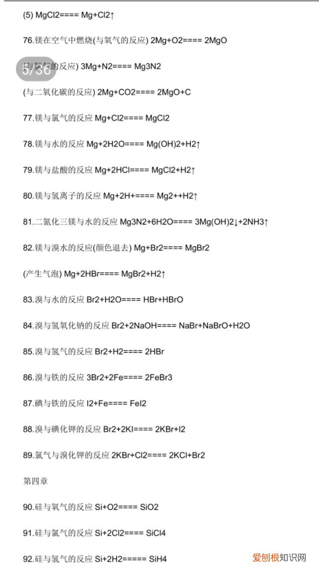 高中化学方程式大全来啦！ 高中化学方程式大全