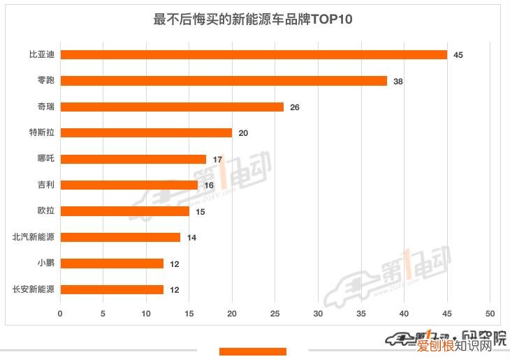 最不后悔买的新能源汽车TOP10 电动汽车品牌有哪些