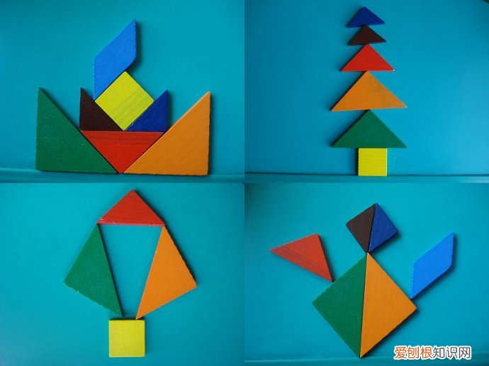 可以拼出1600种以上的图案 七巧板拼图原图有几种拼法