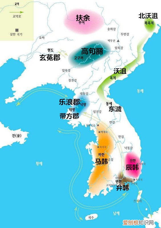 真实的韩国历史地图 韩国历史朝代顺序表图