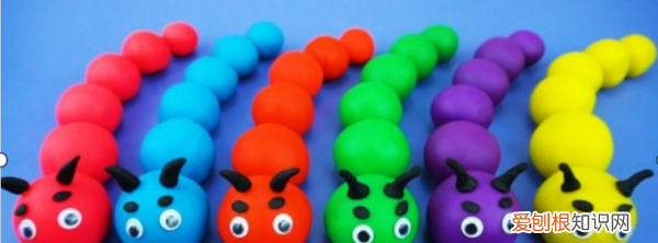 橡皮泥手工毛毛虫的做法，怎么用彩泥做小动物视频