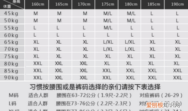 75cm腰围是多少尺码 75cm腰围对应尺码