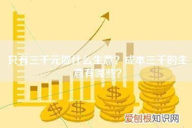 只有三千元做什么生意？成本三千的生意有哪些？