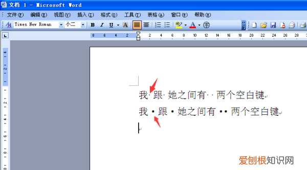 word如何才可以显示空格，word2003怎么显示空格的点