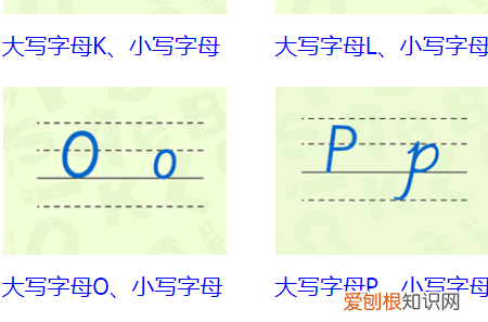 26个字母大小写占格怎么占，26个字母大小写正规写法图片