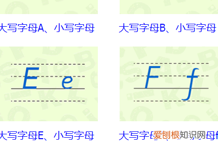 26个字母大小写占格怎么占，26个字母大小写正规写法图片