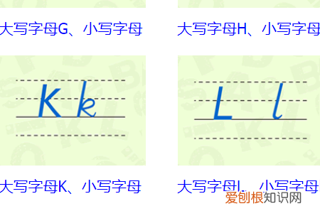 26个字母大小写占格怎么占，26个字母大小写正规写法图片