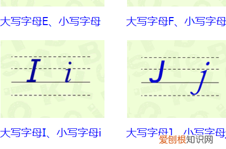 26个字母大小写占格怎么占，26个字母大小写正规写法图片