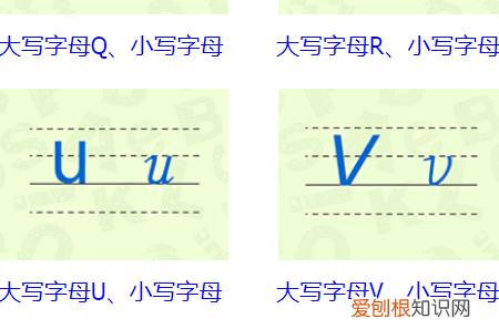 26个字母大小写占格怎么占，26个字母大小写正规写法图片