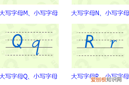 26个字母大小写占格怎么占，26个字母大小写正规写法图片