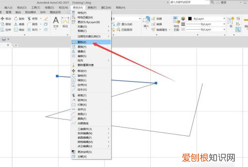 怎么在cad里面删除部分线段，cad怎么修剪多余的线条快捷键