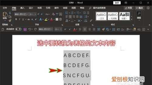 Word怎样才能转换成Word表格