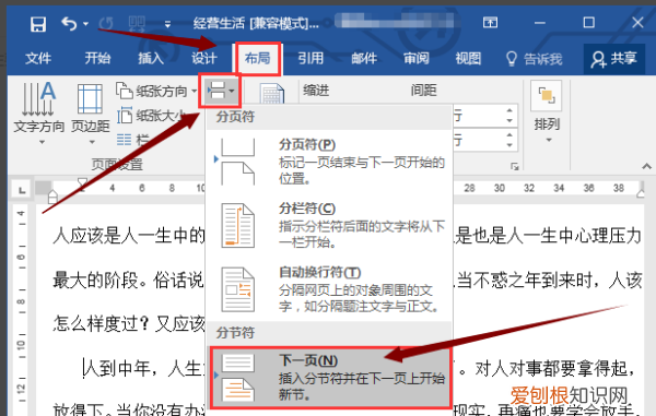 word怎么分节编页码，word怎么分节设置页码