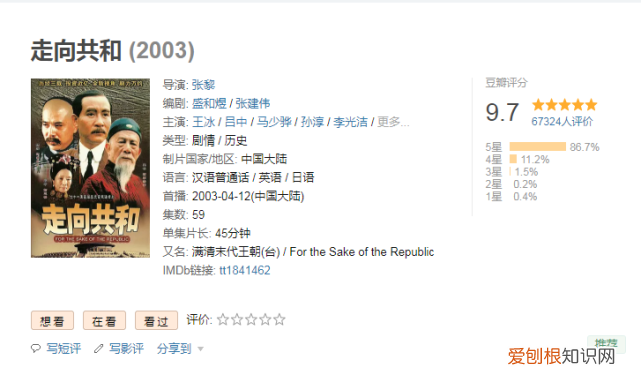 一部王冰和吕中主演的历史剧 走向共和为何被禁止