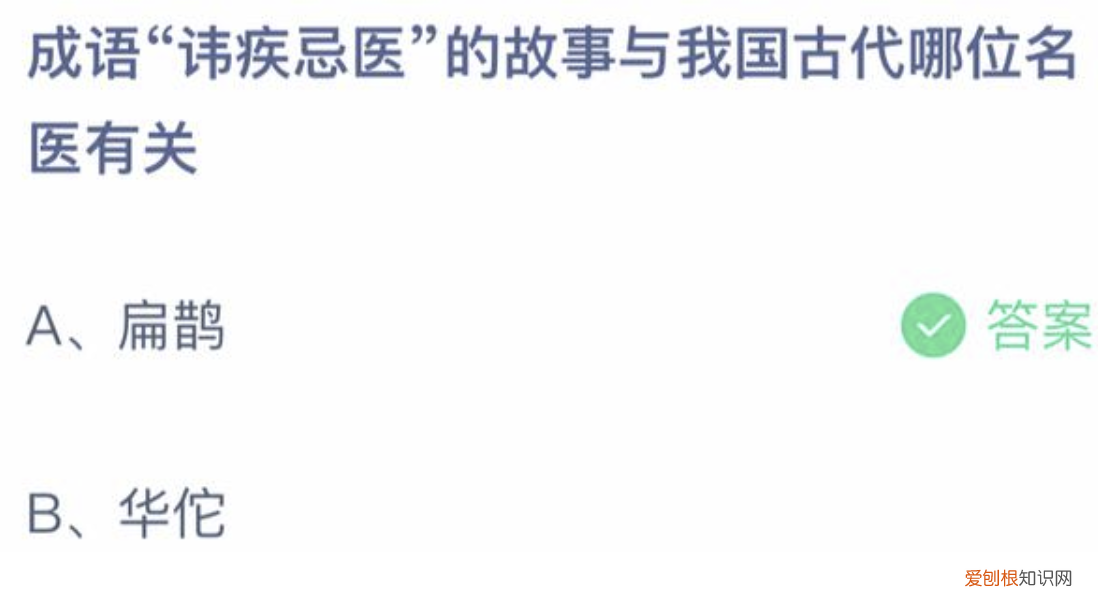 扁鹊之讳疾忌医 讳疾忌医的主人公是谁