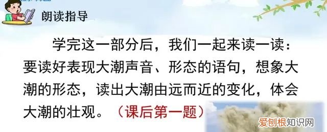 小学语文四年级上册第一课观潮的讲解