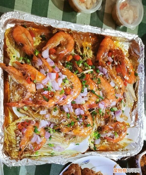 碳烤锡纸椒盐虾,炭炉锡纸焗虾