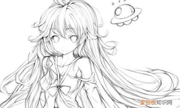 内衣简笔画怎么画，动漫女孩上半身怎么画好看