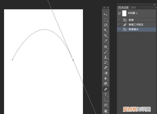 PS该如何才可以画弧线，ps如何将长方形上方变弧形